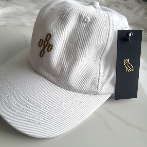 OVO White Hat with Gold Letters Adjustable Cap New with Tag - Picture 10 of 10